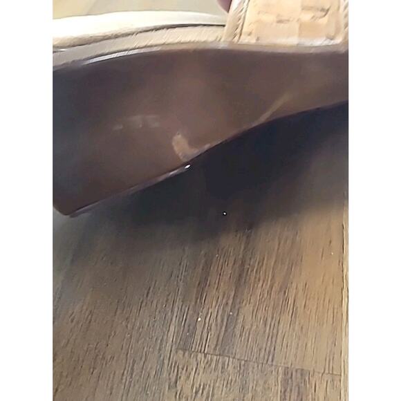 A2 by Aerosoles Cork Wedge Comfort Sandals Tan Women’s 8 GUC - Picture 10 of 10